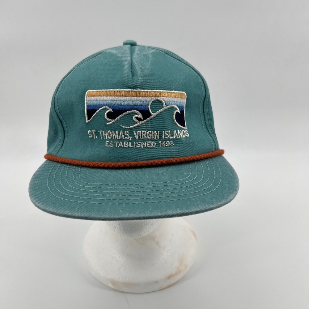 St.‎ Thomas Virgin Islands Rope Hat Prairie Mountain Adjustable Cap Mens